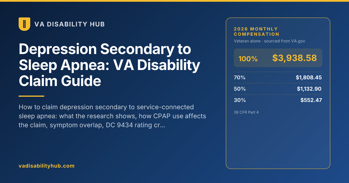 Depression Secondary to Sleep Apnea: VA Disability Claim Guide | VA ...